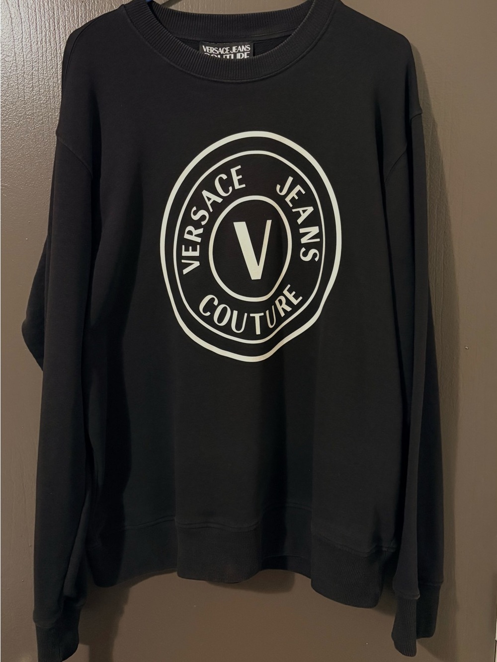 Versace Jeans Collection Men's Black Logo Sweatshirt